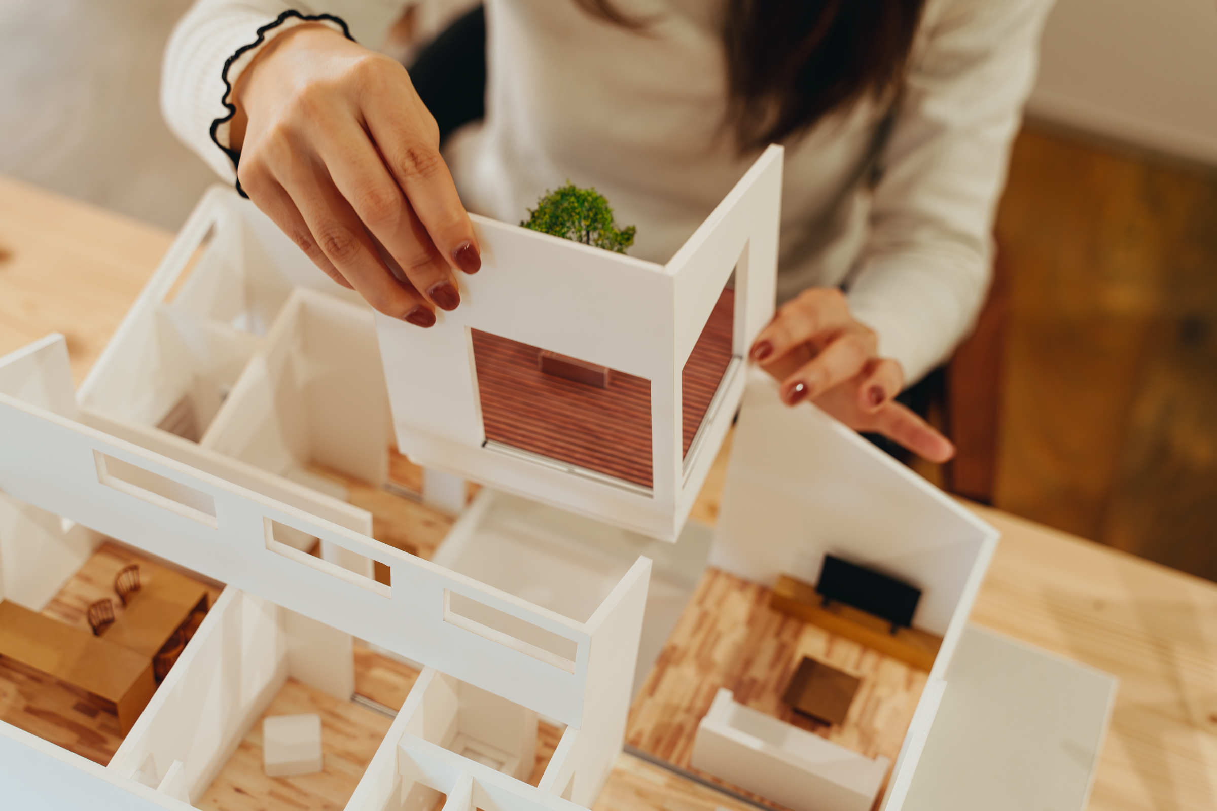 千葉市で希少な平屋のモデルハウス パース