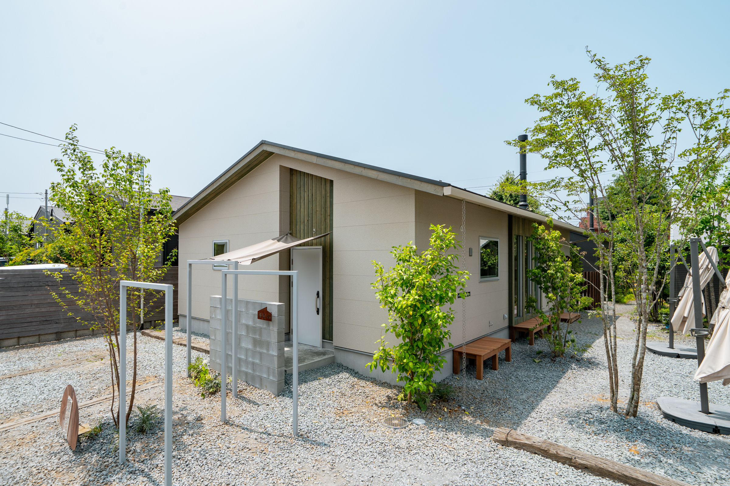 千葉市で希少な平屋のモデルハウス 外観1