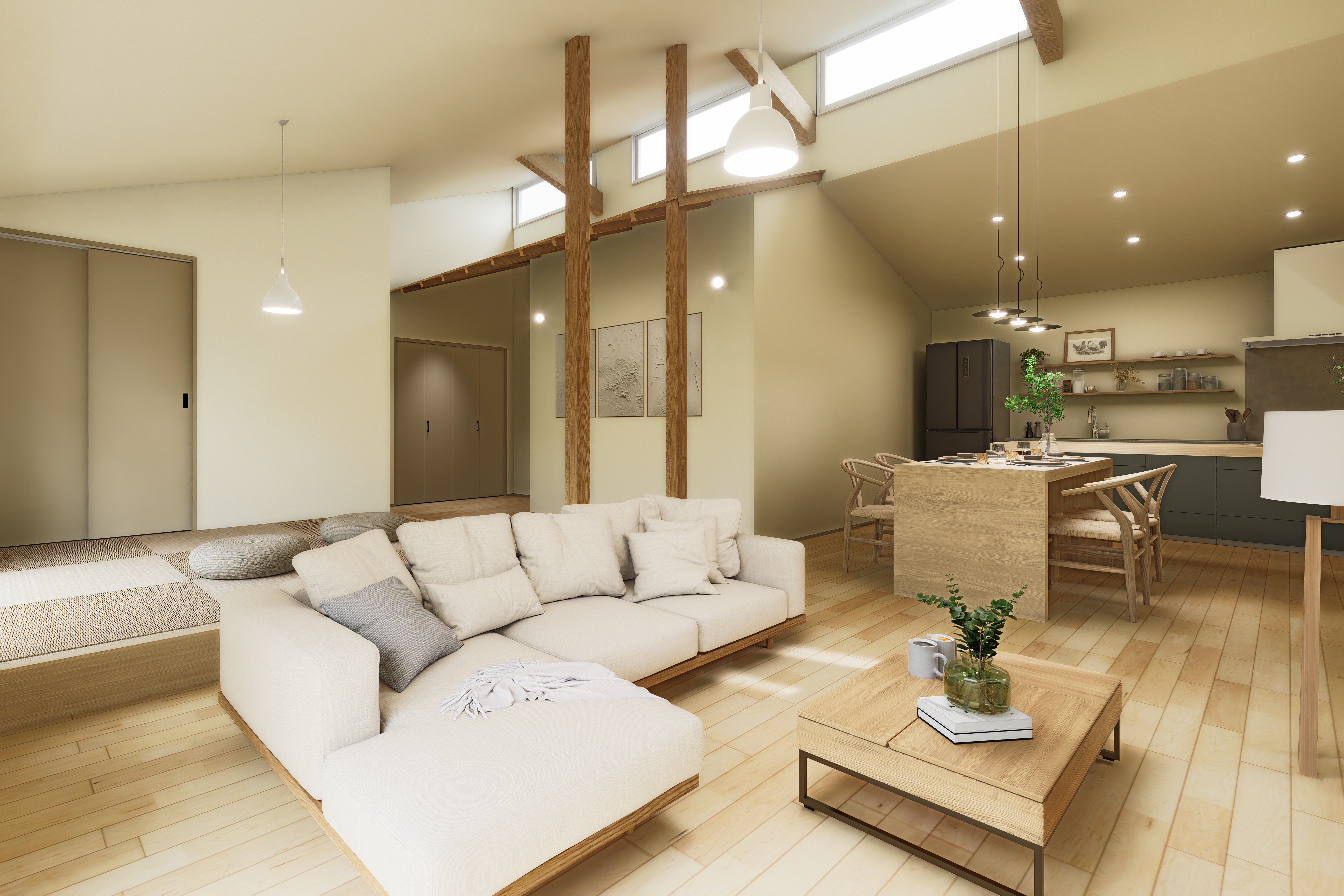 千葉市で希少な平屋のモデルハウス 外観1